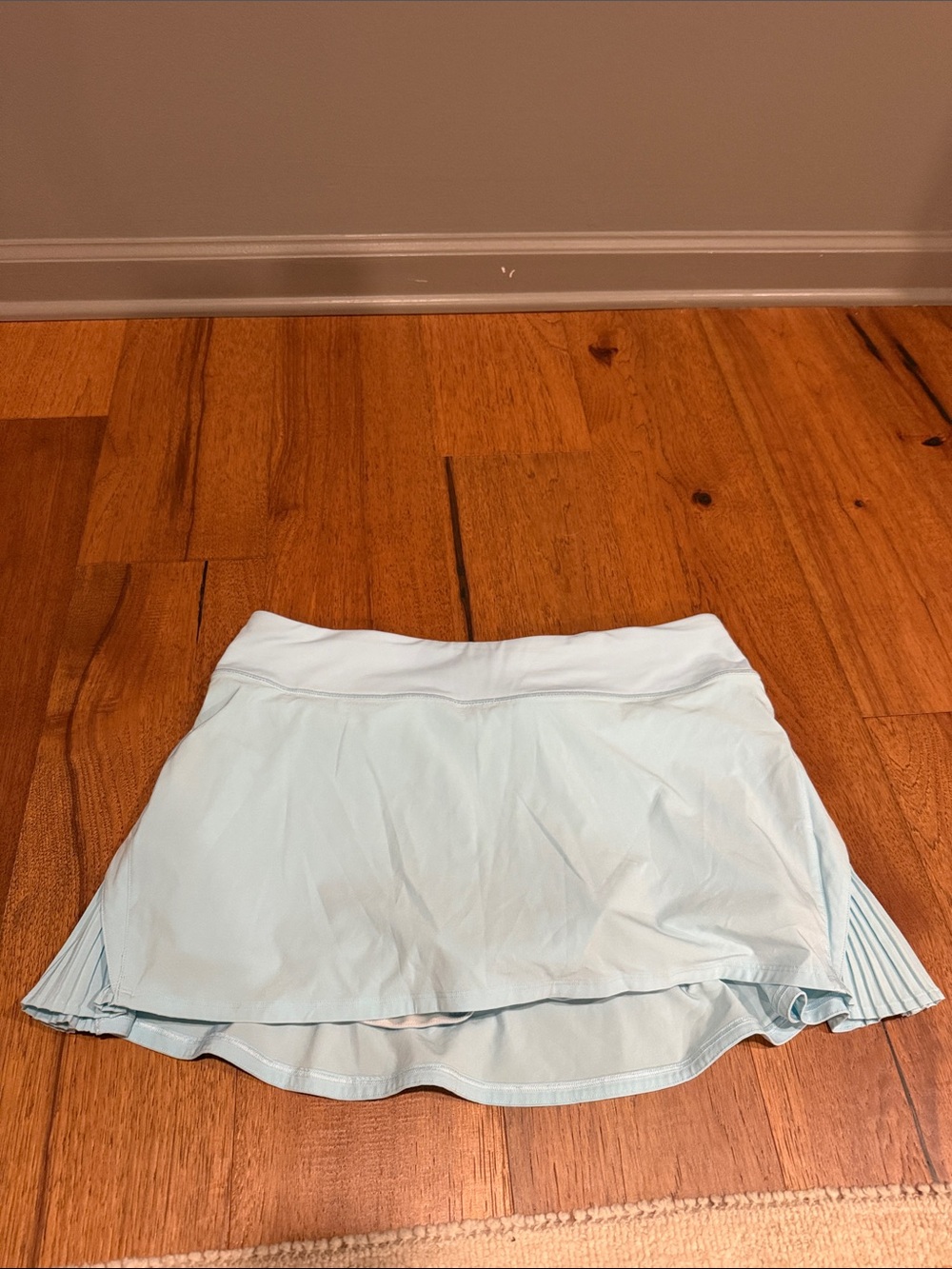 lululemon athletica Light Blue Pleated Active Skort